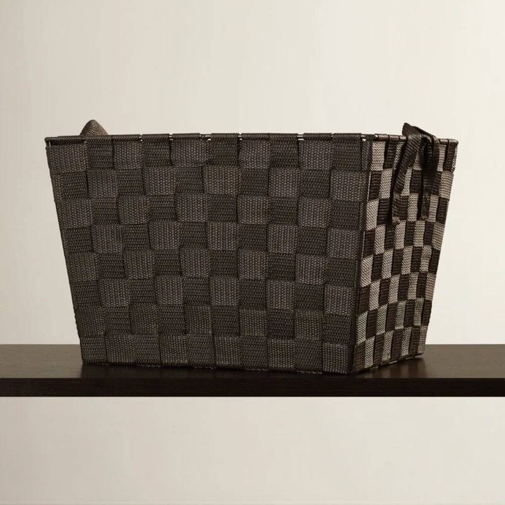 Large Woven Basket with Handles